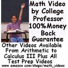 Statistics and Probability Video By College Math Professor-over 17 Hours Http://www.amazon.com/shops/math_videos