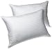 Louisville Bedding Bridal Beginnings 500-Thread-Count Cotton Sateen Stripe Set of 2 Bed Pillow Image
