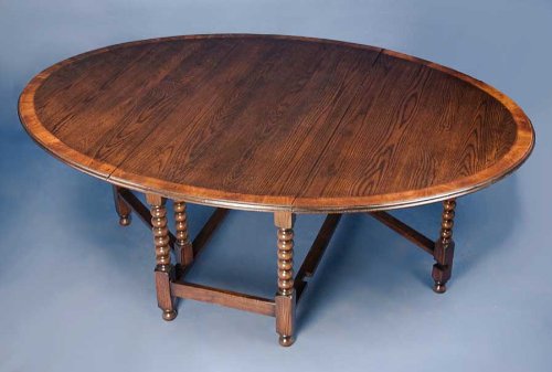 Oak Gate Leg Oval Dining Table
