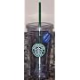 Starbucks Venti 20 oz Clear Insulated Tumbler