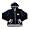 Antigua Michigan Women's Comfy Velour Full Zip Jacket (Large, Navy/Heather)