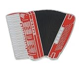 アコーディオン　赤　ミニピン Accordion Mini Pin
