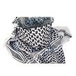 Black and White Desert Scarf, Shemagh - the hottest trend right now