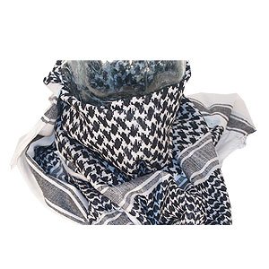 Black and White Desert Scarf, Shemagh - the hottest trend right now