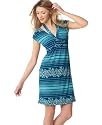 Miss Chievous Cap-Sleeve Floral Striped Dress