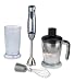 SOLAC BA5635 Stabmixer Mixter 600 ICE + mit Messbecher 1 Liter, Eis-Crusher und Schneebesen, Edelstahl-schwarz