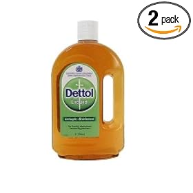Dettol  Antiseptic Liquid from England 750ml Bottle (Pack of 2)