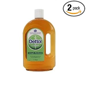 Dettol Antiseptic Liquid from England 750ml Bottle (Pack of 2) by Dettol