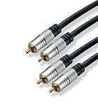 Cordon Home Cinéma 2x Rca vers 2x Rca 5 m