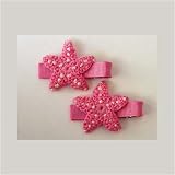 Crochet Starfish Pair, Orchid