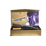 New Royale Black 2" Wet to Dry Tourmaline Ceramic Flat Iron/ Hair Straightener (Royal)