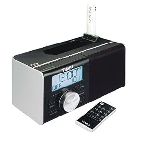 Timex Dual Alarm Clock Radio for Mp3 Songs (Black)