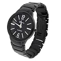 Geneva Platinum Men's Round Bezel Link