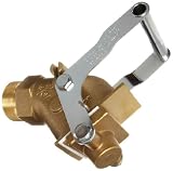 Justrite 08552 Brass Self-Closing Drum Gate Valve, 2