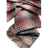 HUSKY Throw by Missoni Home : R200954 - Orange-Black-Grey Pattern - Plaid