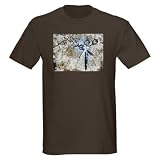 Kurt Uccello's Hair Stylist Blue Texture Dark T- Hairstylist Dark T-Shirt by CafePress