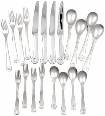 Ginkgo International Pendulum 20-Piece Stainless Steel Flatware Set, Service for 4