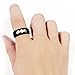 Paya Jewelry High Quality 8mm Unisex Black Plating Tungsten Ring with Batman Logo