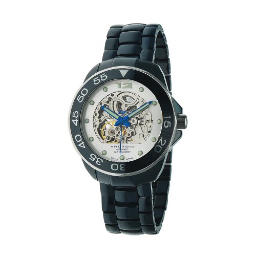 Android Divemaster 45mm Automatic Skeleton Ceramic Bracelet Watch