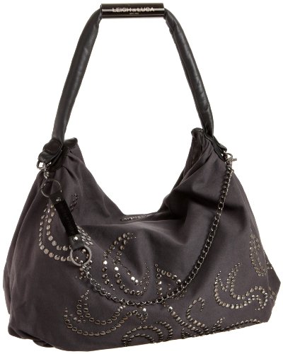 Leigh and Luca Leigh 53 Studded Canvas Hobo