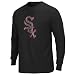 Chicago White Sox Black Silver Era Retro Logo Long Sleeve T-Shirt