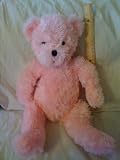 Pink Teddy Bear 11 inches sitting, 16 inches standing