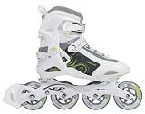 Powerslide Phuzion 1 Pure - Rollers en ligne femme - Blanc/Gris/Lime