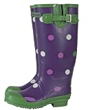Tayberry Green Spot Ladies Wellington Boot – Size 6 (Euro 39)