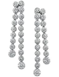 14k WHITE GOLD WOMENS EARRING LE-1540 DIAMOND 0.98CT TW