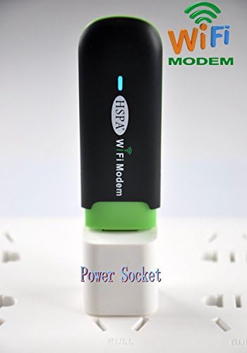 FruitFans Mini 21.6MBPS 3.5G Mobile Hotspot Wireless Router wireless internet and Modem Support 2G/3G Network HSPA+/HSPA/UMTS 2100MHz. EDGE:900/1800MHZ For Outdoor And Indoor Work In Power Bank /Car Charger/Power Socket /PC/Tablet Directly(black with green color)