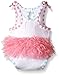 Mud Pie Baby Girl One Piece Crawler Bodysuit, Multi, 9-12 Months