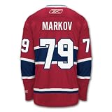 Andrei Markov Montreal Canadiens Reebok Premier Replica Home NHL Hockey Jersey Size XL