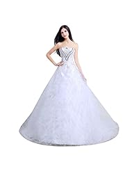 Strapless Embroidered Beaded Lace-Up 2015 Organza/Tulle   Ball Gown  Dress