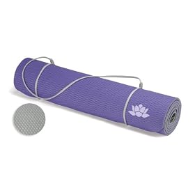 Savasa for Women Eco 72 x 24 x 1/8-Inch Yoga Mat with Carrying Strap and SPT Workout DVD