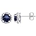 CandyGem 14k Gold Genuine Round Sapphire and title=