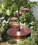Smart Solar  Cascade Fountain Brushed Copper