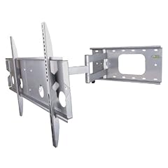 NEG Profi Universal TV-Wandhalterung 7515 schwenk-, neig- + ausziehbar, bis 80kg, 32-60 Zoll, AB 82cm BILDSCHIRMBREITE (silber)
