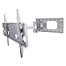 NEG Profi Universal TV-Wandhalterung 7515 schwenk-, neig- + ausziehbar, bis 80kg, 32-60 Zoll, AB 82cm BILDSCHIRMBREITE (silber)
