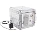 Bel-Art Scienceware 420721115 Clear Secador 2.0 Vertical Auto-Desiccator Cabinet with 2 Shelves, 120V, 13.4" Width x 12.4" Height x 16.3" Depth