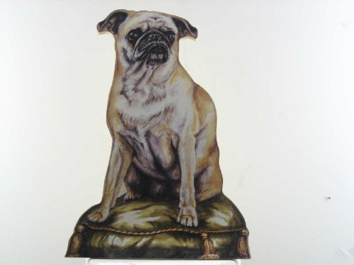 Pug Door Stop - Wooden Decorative Pet Dog