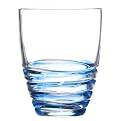 Acrylic Swivel Double Old-Fashioned Glasses Set of 4 - Blue