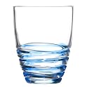 Acrylic Swivel Double Old-Fashioned Glasses Set of 4 - Blue