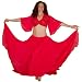 Red Silk Circle Skirt