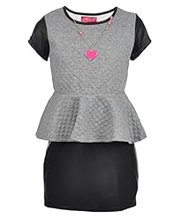 Girls Peplum Lace Polyester  Dress