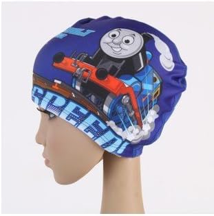 Speaking Life Children's Swimming Cap Super Cute Boys and Girls Cartoon Children's Swimming Cap Swimming Cap (Thomas small train)