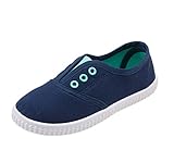 (コ-ランド) Co-land 子供靴 キッズスニーカー 男の子 女の子 キャンバスシューズ スリッポン ベビー ジュニア 純色 男女児 スポーツ靴 通学通園 カジュアル ネイビー 16cm