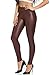 My Yuccie Women's Sexy PU Faux Leather Leggings