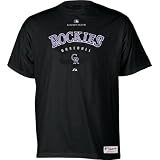 Colorado Rockies -Black- Authentic Momentum T-Shirt at Majestic