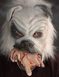 Good Boy! White Junk Yard Bulldog Dog Face Halloween Mask