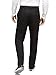 Kenneth Cole Reaction Men's Textured Stria Flat Front Pant, Black, 36x34